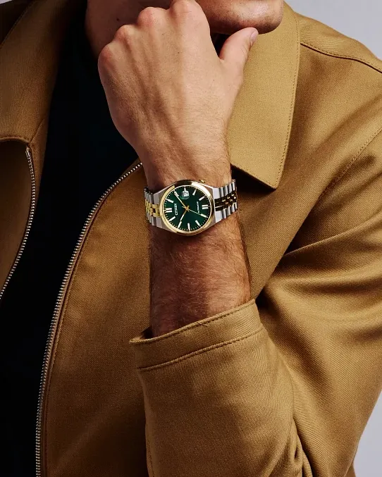 ミッドナイトオーラクォーツ TSUYOSA 60 Green Dial Stainless Steel Bracelet NK0024-54X | CITIZEN